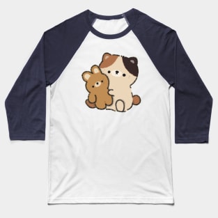 Cat and Bunny Baseball T-Shirt